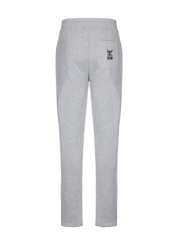 PANTALONE IN FELPA GARZATA GRIGIO CHIARO